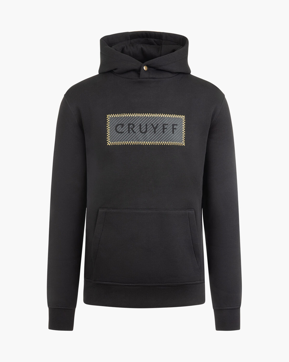 Fuzeknit Lasercut Hoodie, Black/Gold, hi-res