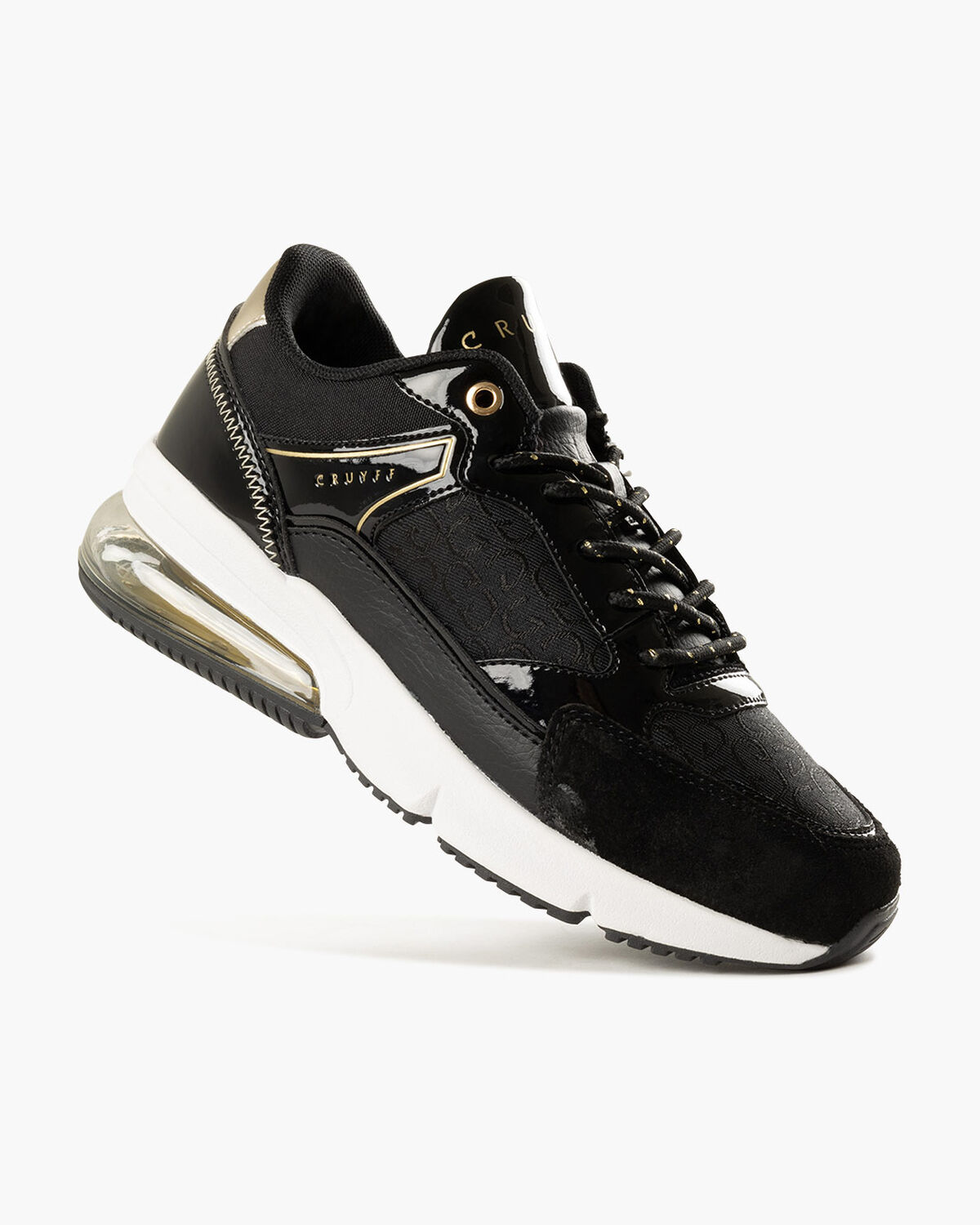 Diamond Lux - Tumbled/Textile/Patent, Black, hi-res