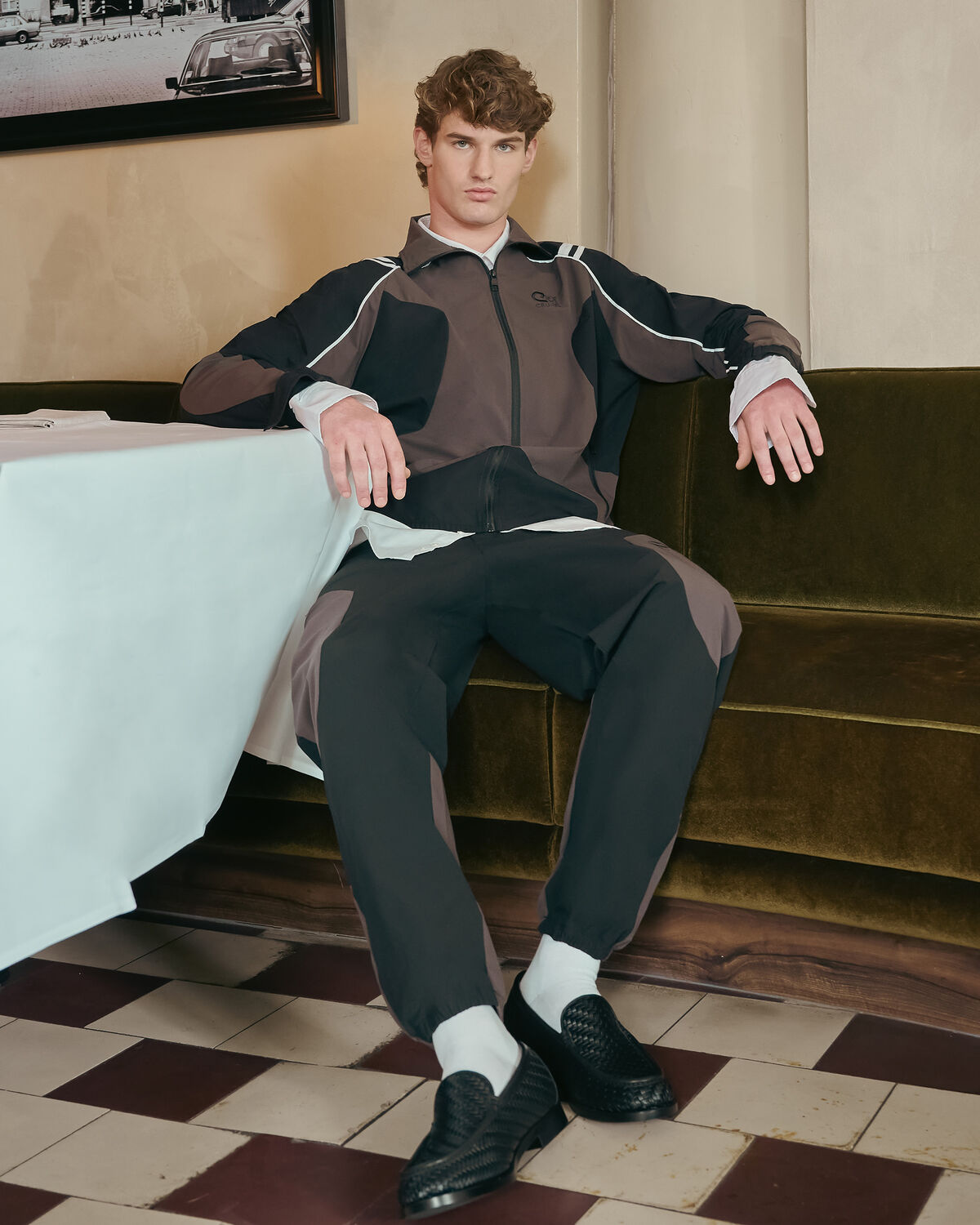 Icon League Trackpants, Black, hi-res