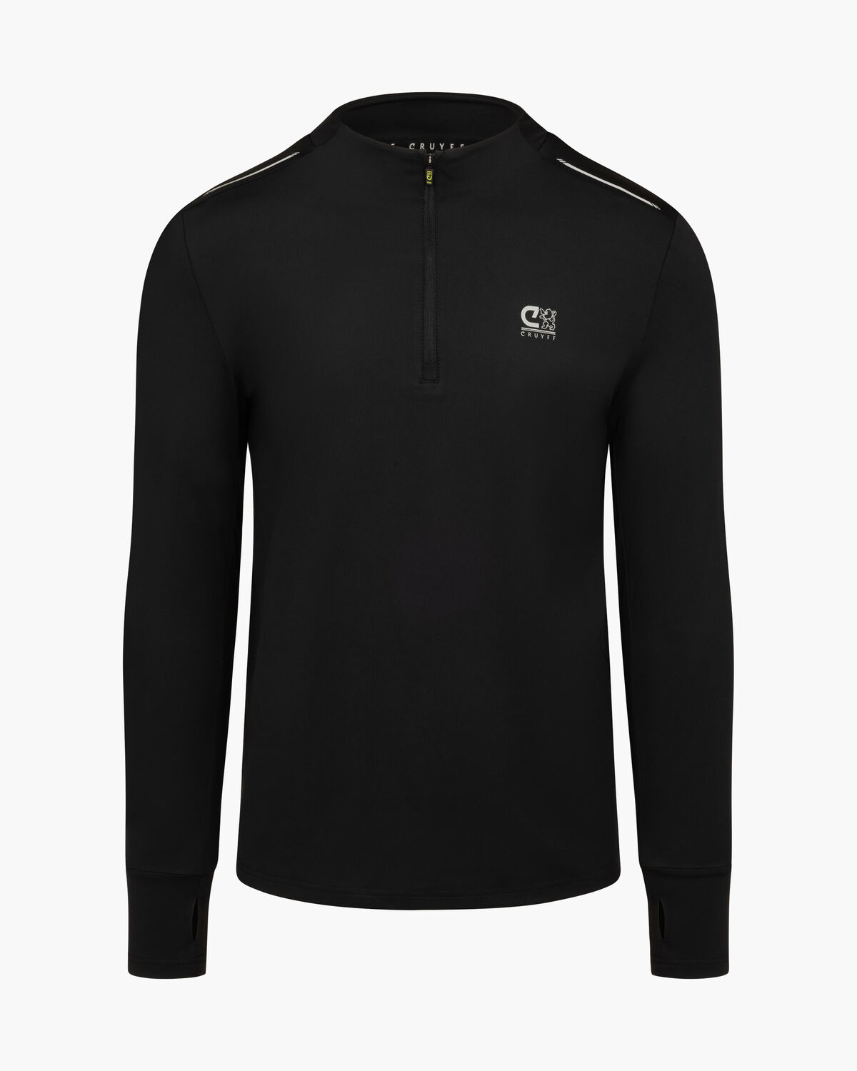Ametrine 1/4 Zip Top, Black, hi-res