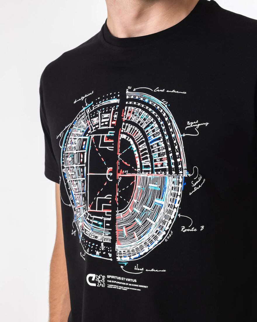 Stadium Tee  - 95% Cotton / 5% Elastane, Black, hi-res