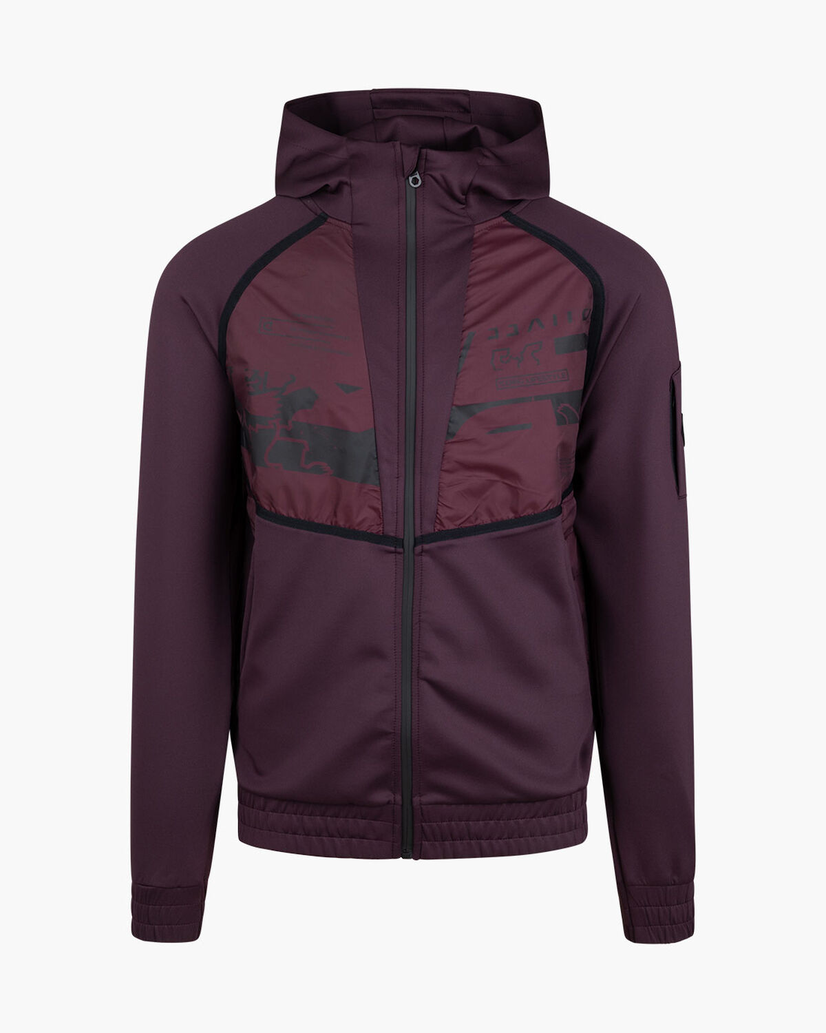 Moniro Track Top, Wine, hi-res