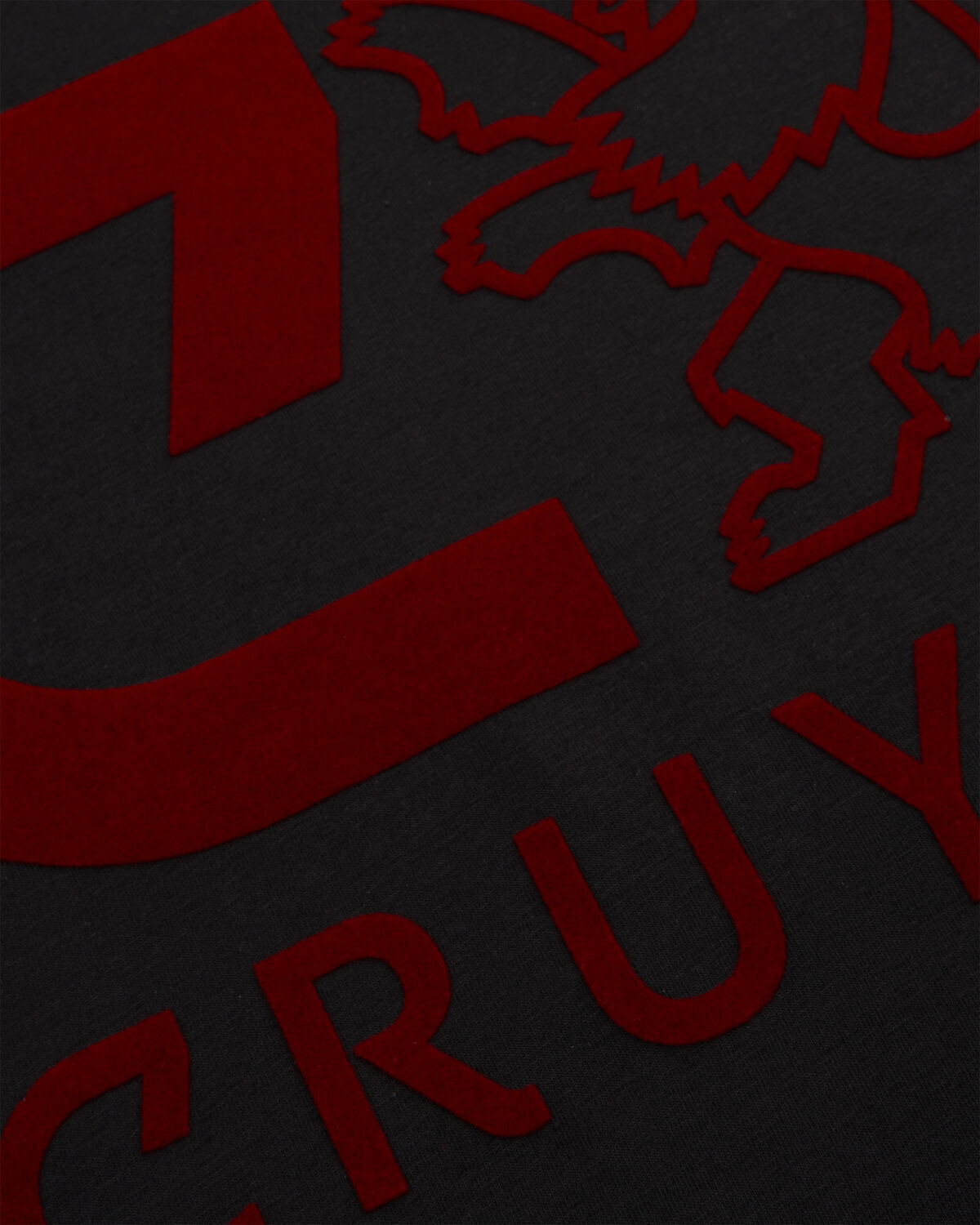 Supporter Tee, Black/Red, hi-res