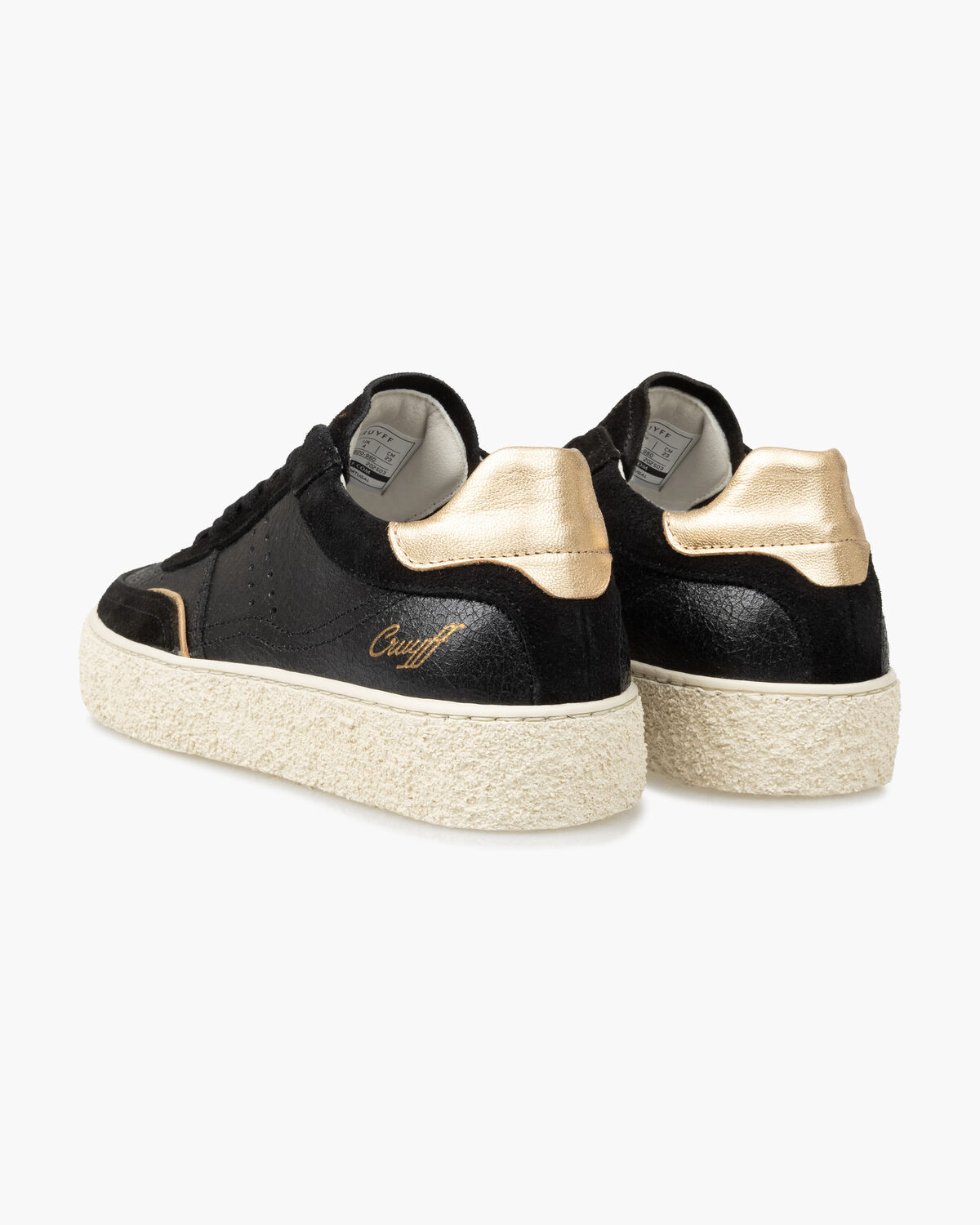 Monumental-Met. Leather/Suede, Black/Gold, hi-res