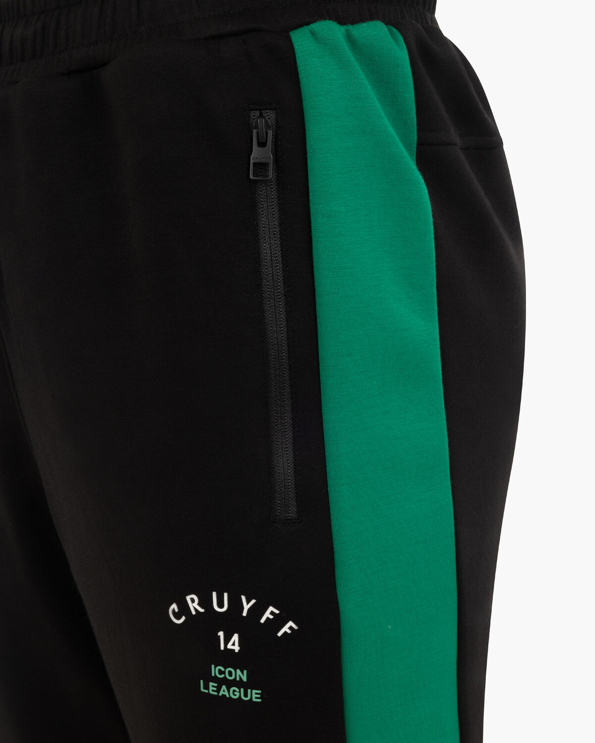 League 14 Jogger, Black/Green, hi-res