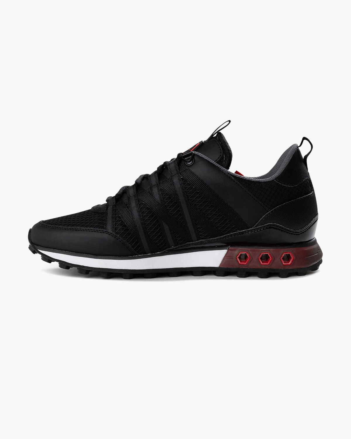 Fearia \\ Montserrat - Rubber Mesh/Matt, Black/Red, hi-res