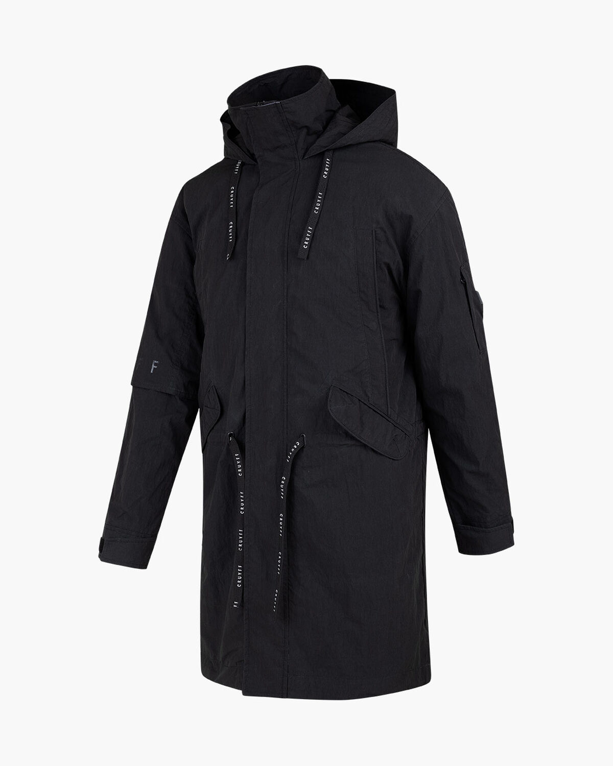 Naranco Parka - Half Recycled Nylon / Cotton, Black, hi-res