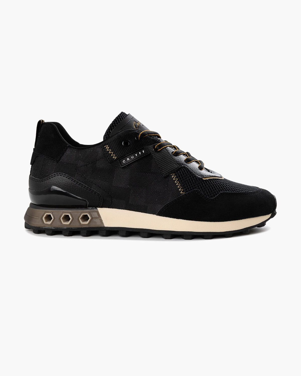 Superbia Hex - Teknit Mesh/Suede, Black/Gold, hi-res