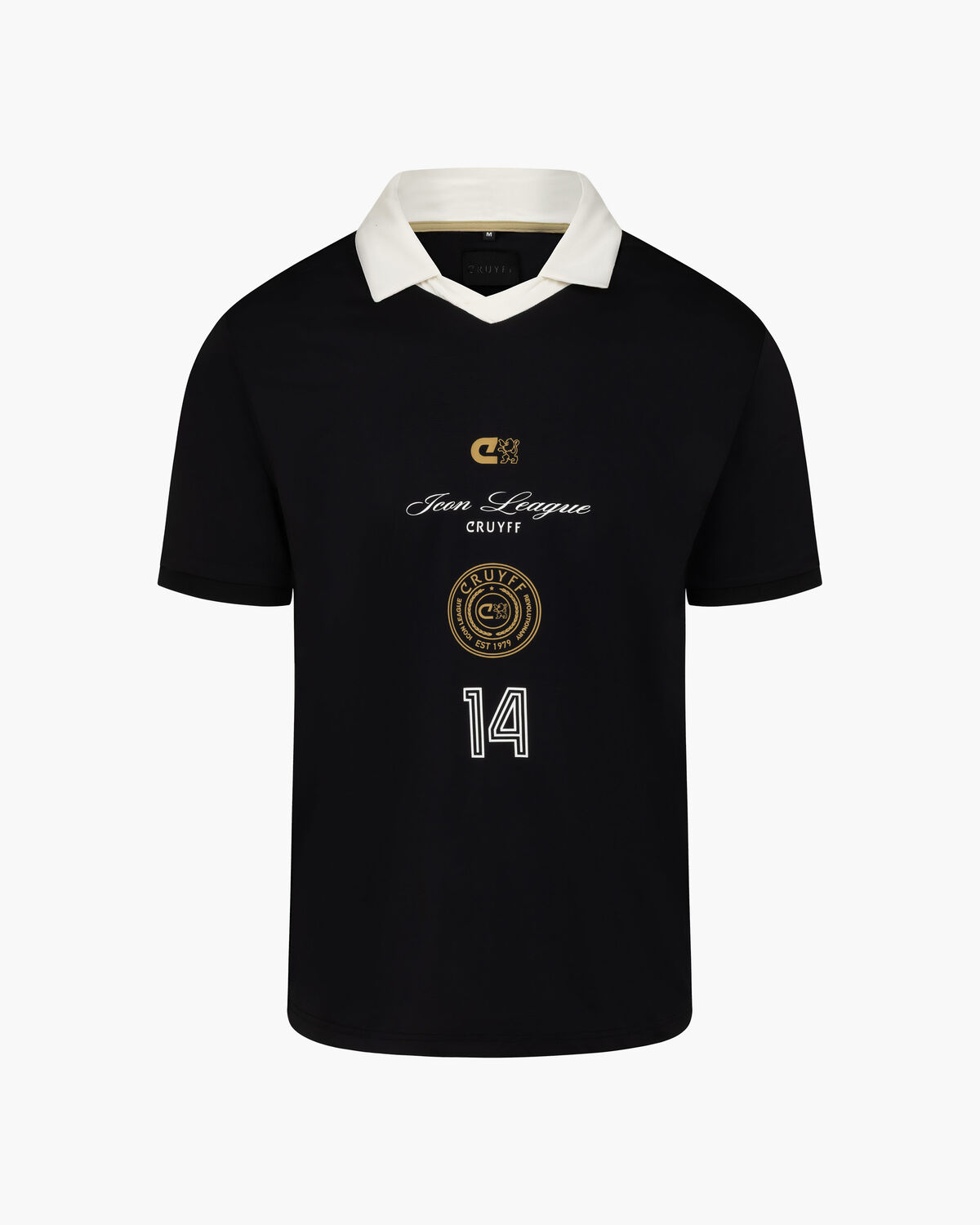 Icon League Soccer Polo, Black/Gold, hi-res