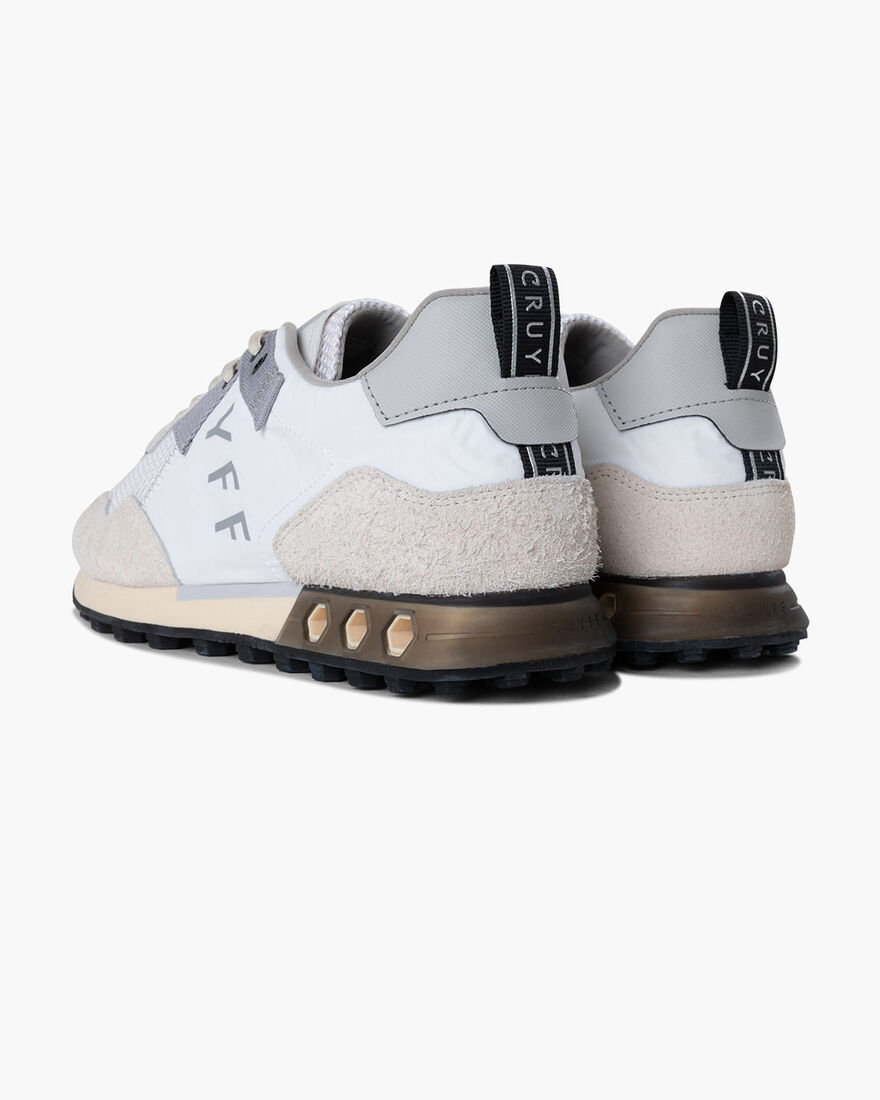 Superbia Hex - Crepe Nylon/Hairy Suede, White, hi-res