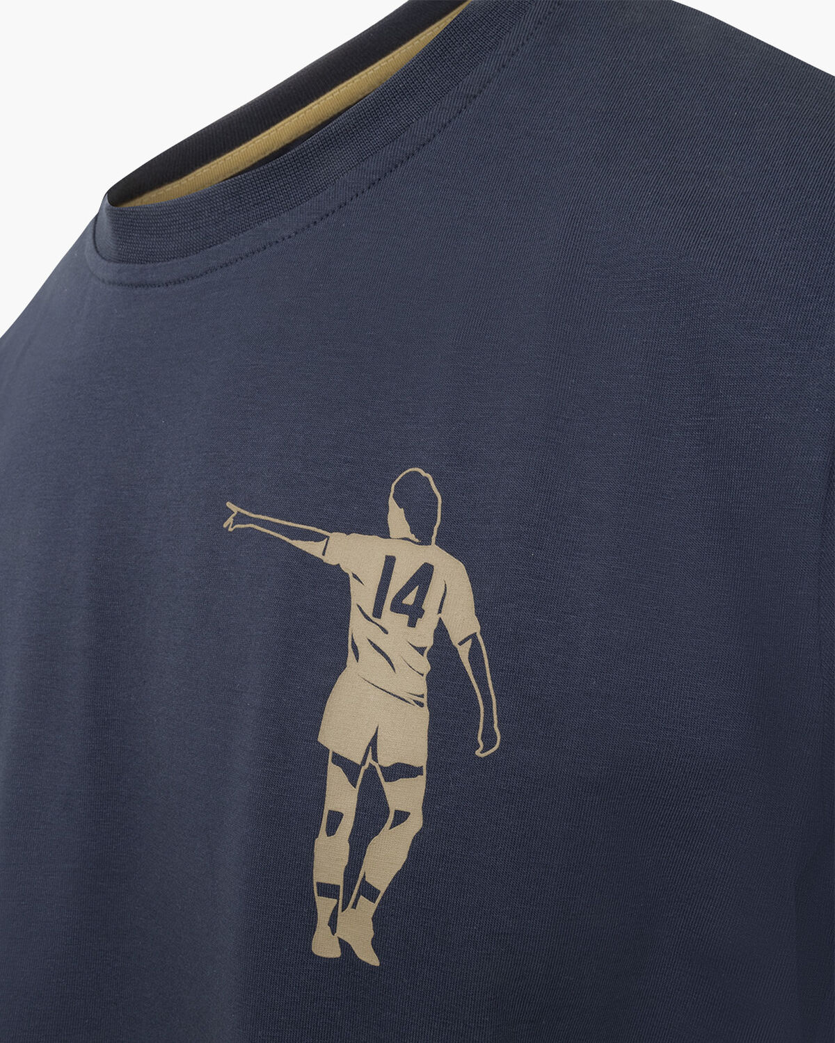 Dos Rayas Print Tee, Navy, hi-res