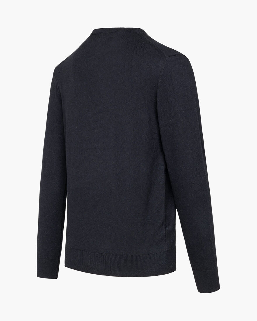 Basco Jumper - Cotton, Black, hi-res