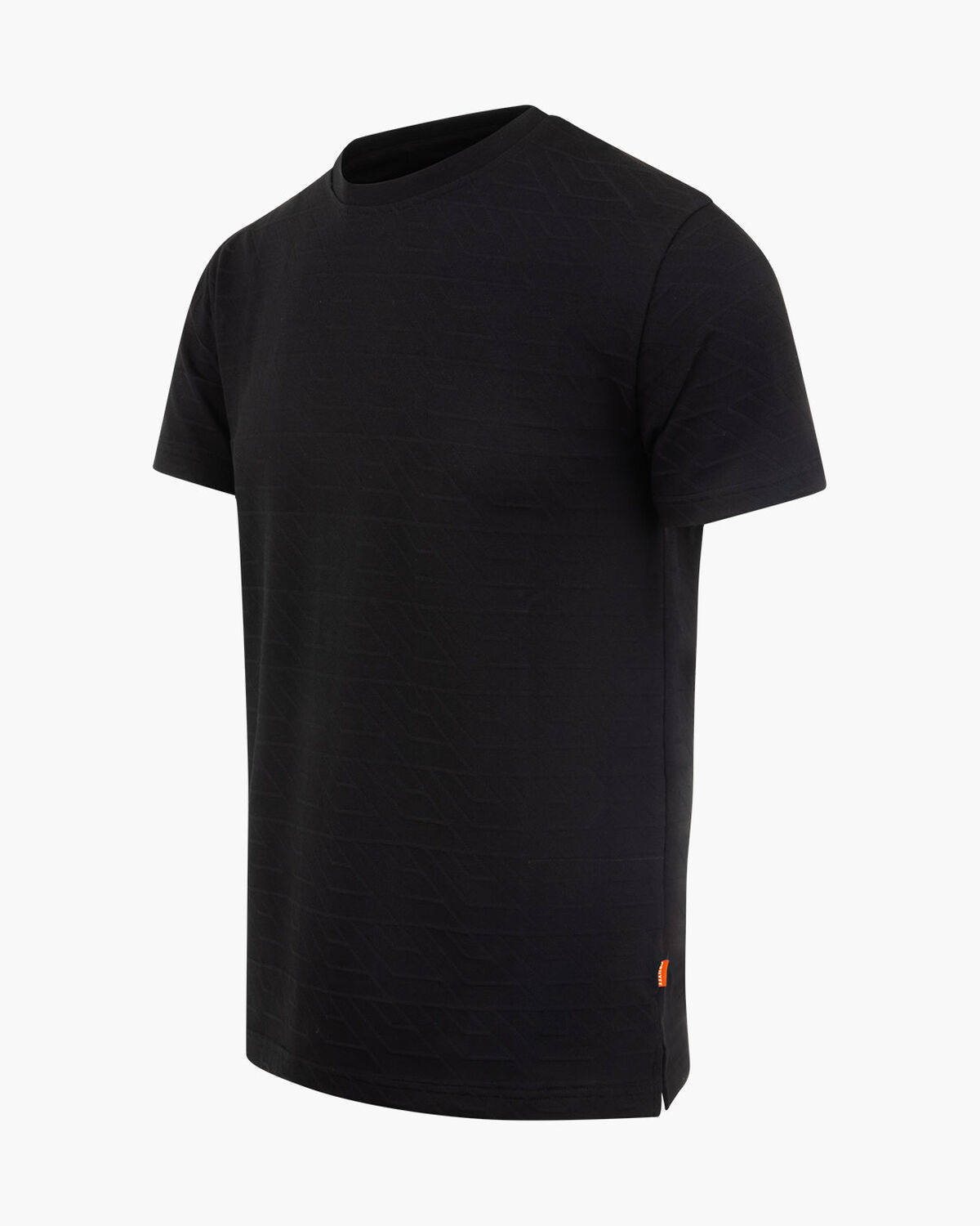 Luka Jacquard Tee, Black, hi-res