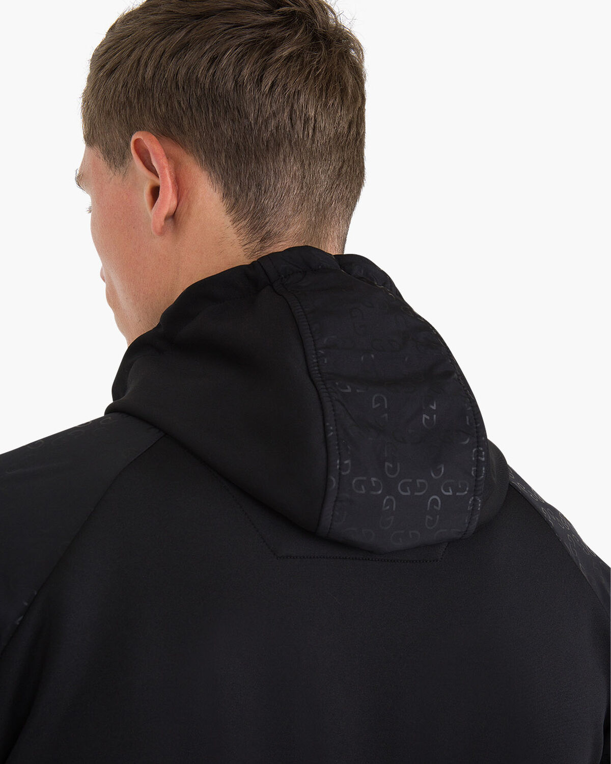 Herrero Zip-thru Hood, Black, hi-res