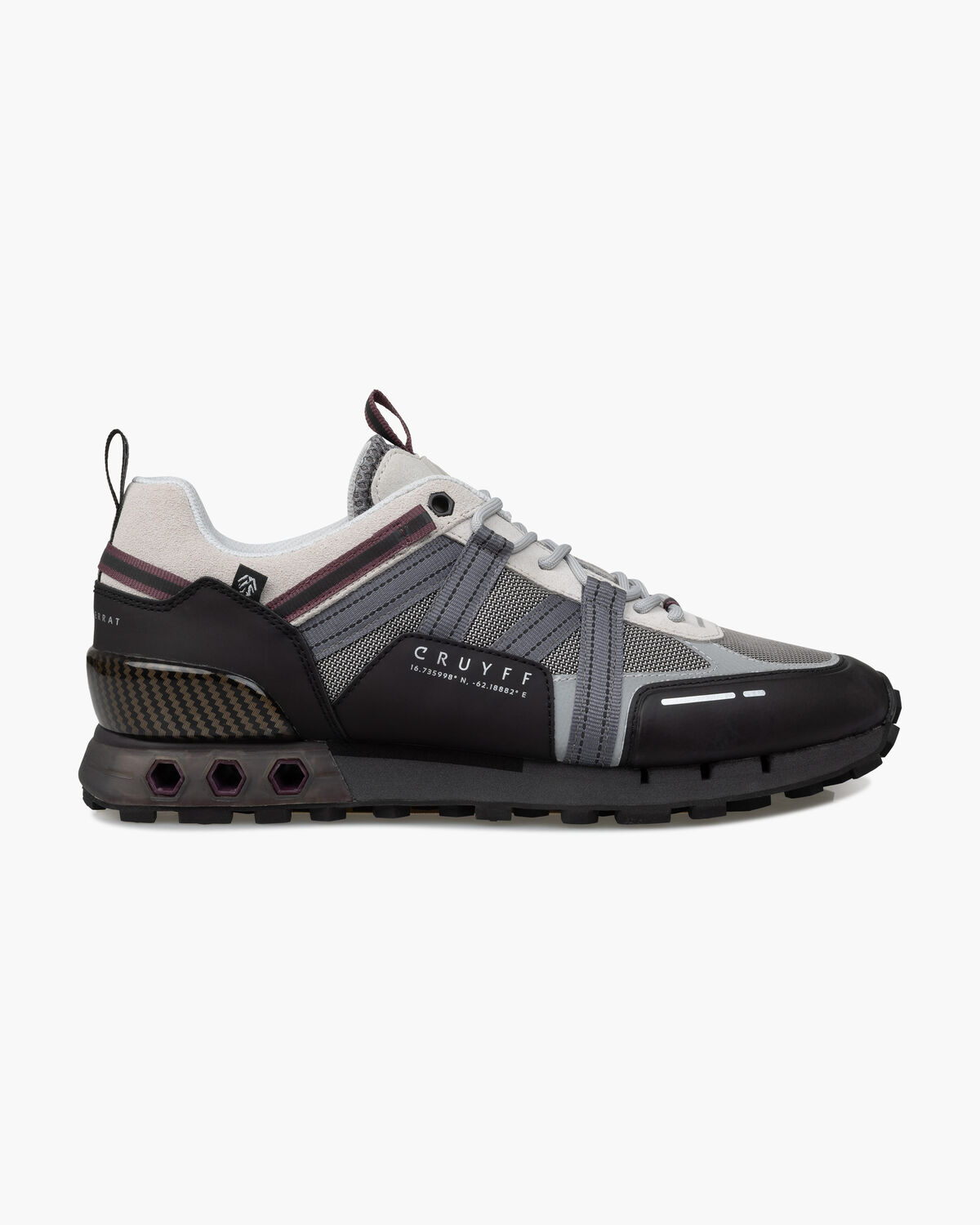 Interlace Hex-Tech // Montserr, Grey/Red, hi-res