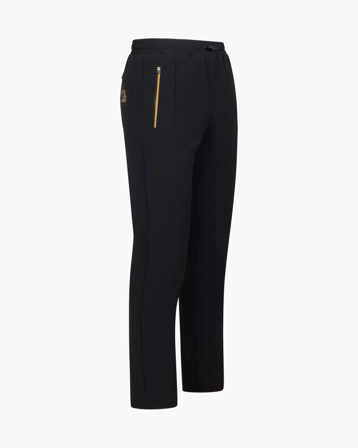 Ripstop Fleece Trackpants, Black/Gold, hi-res