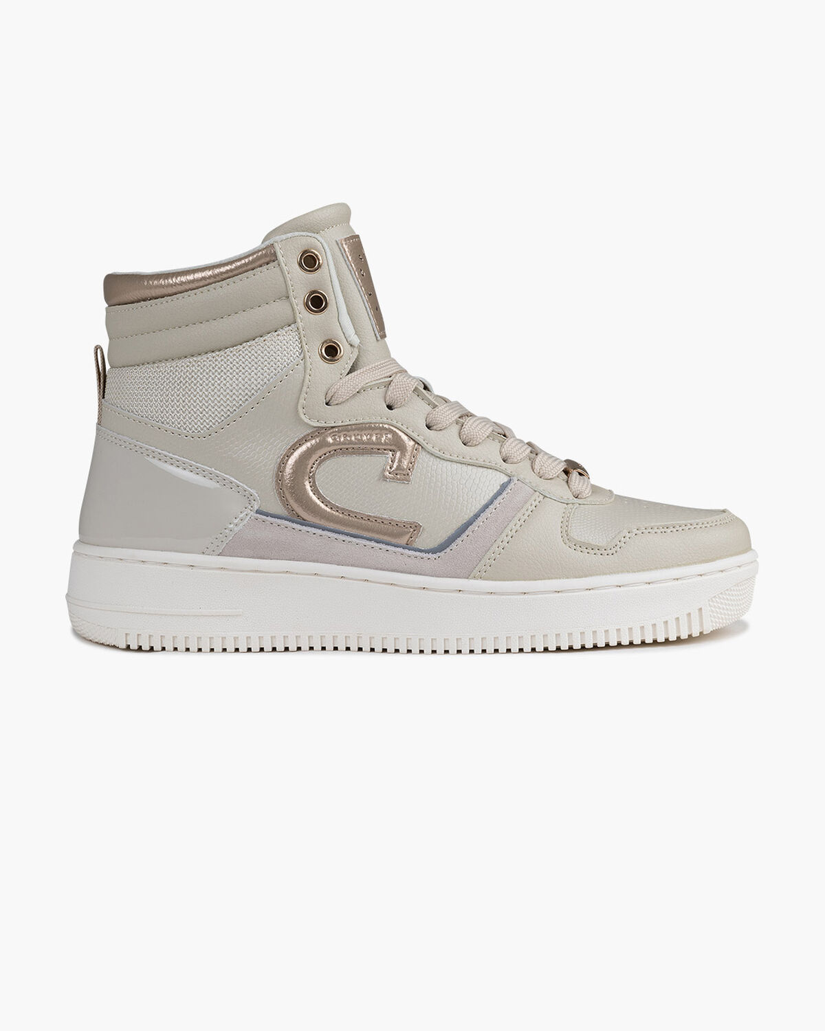 Campo High Lux - Tumbled/Suede/Patent, Crème, hi-res