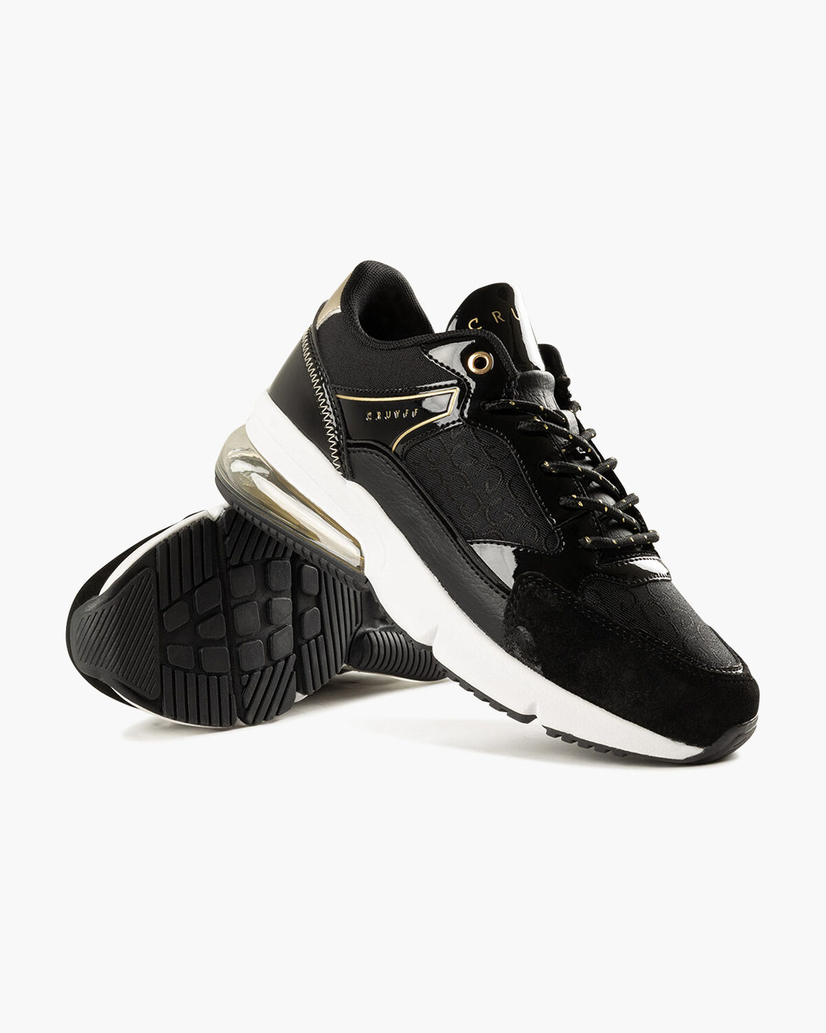 Diamond Lux - Tumbled/Textile/Patent, Black, hi-res