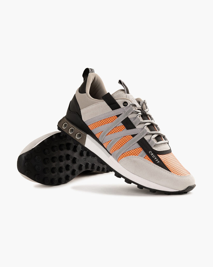 Fearia Hex - Grid Ripstop/Suede, Grey/Orange, hi-res
