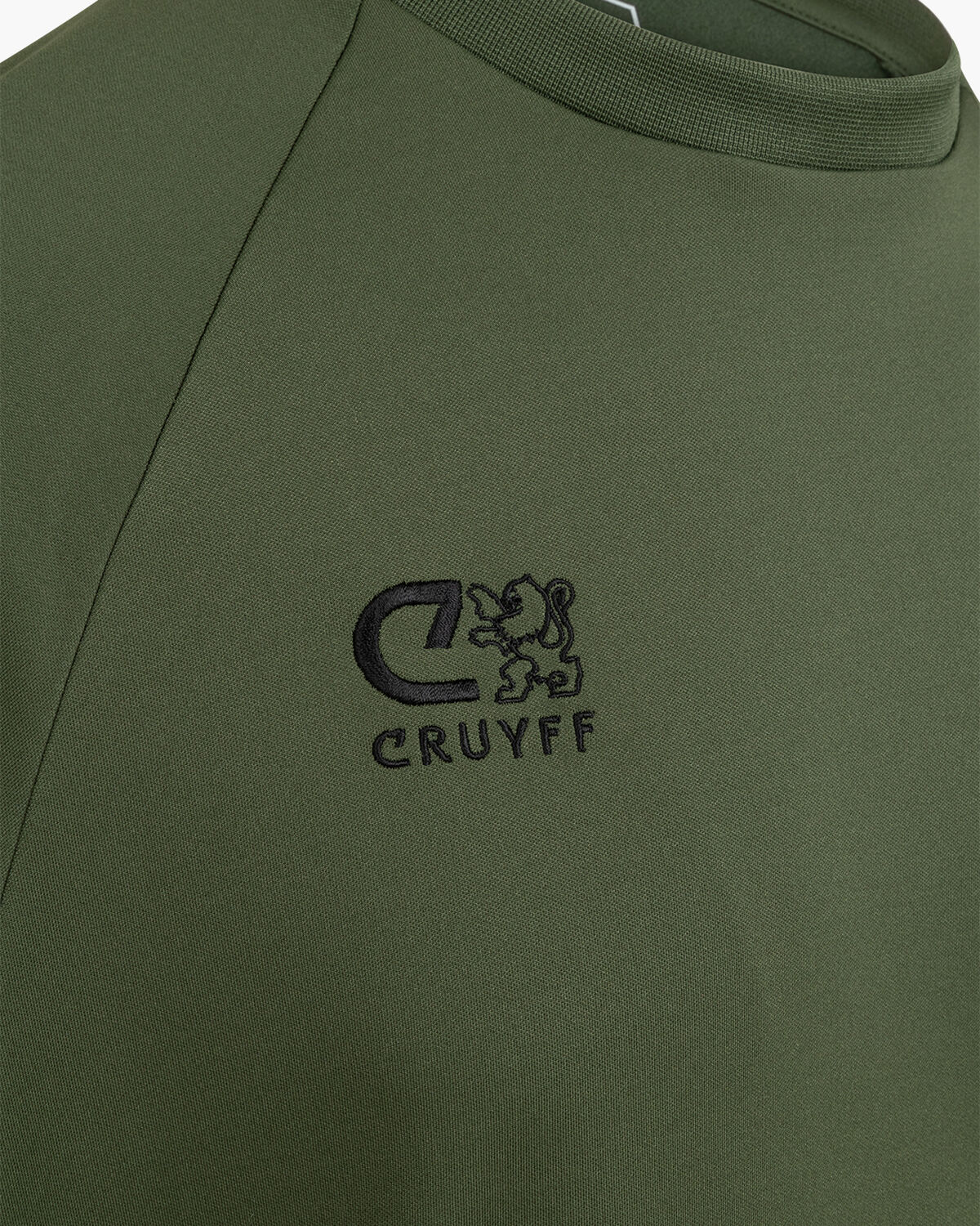Cruyff Turn Tech Crew Top Senior, Green/Green, hi-res