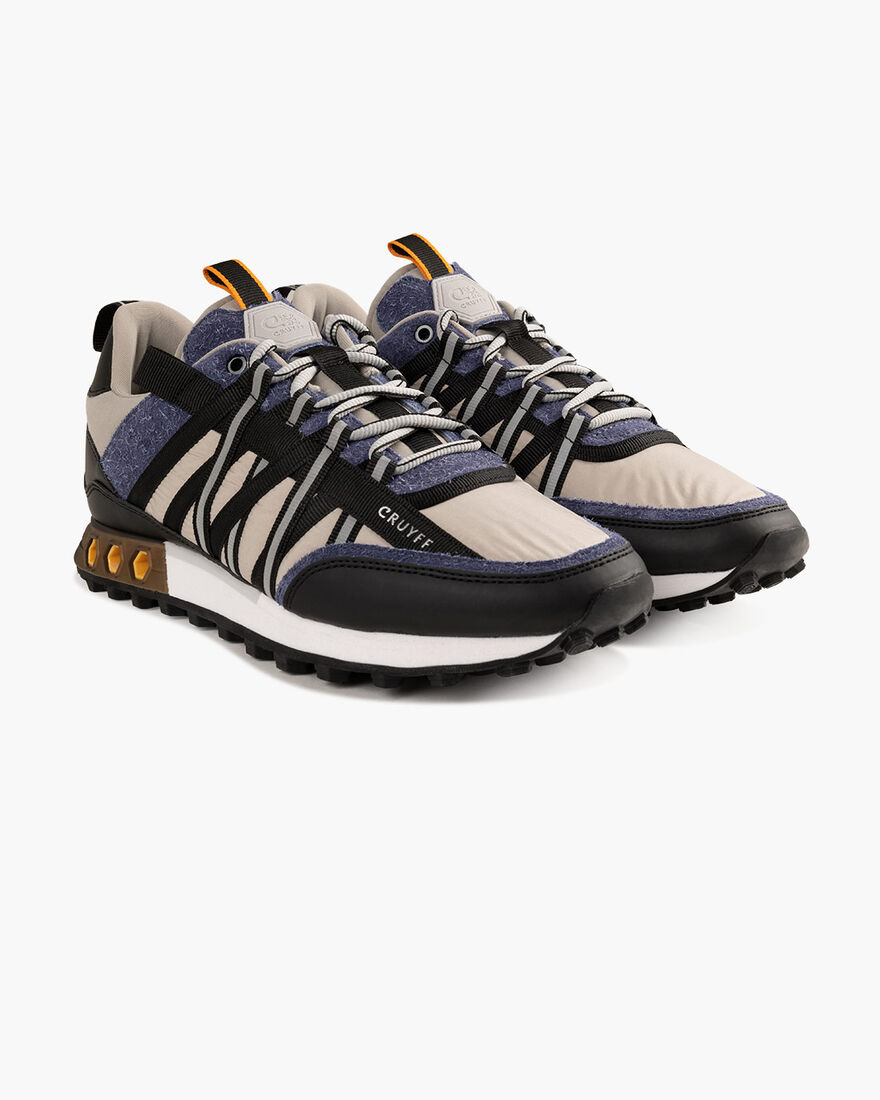 Fearia Hex - Crepe Nylon/Hairy Suede, Grey/Blue, hi-res