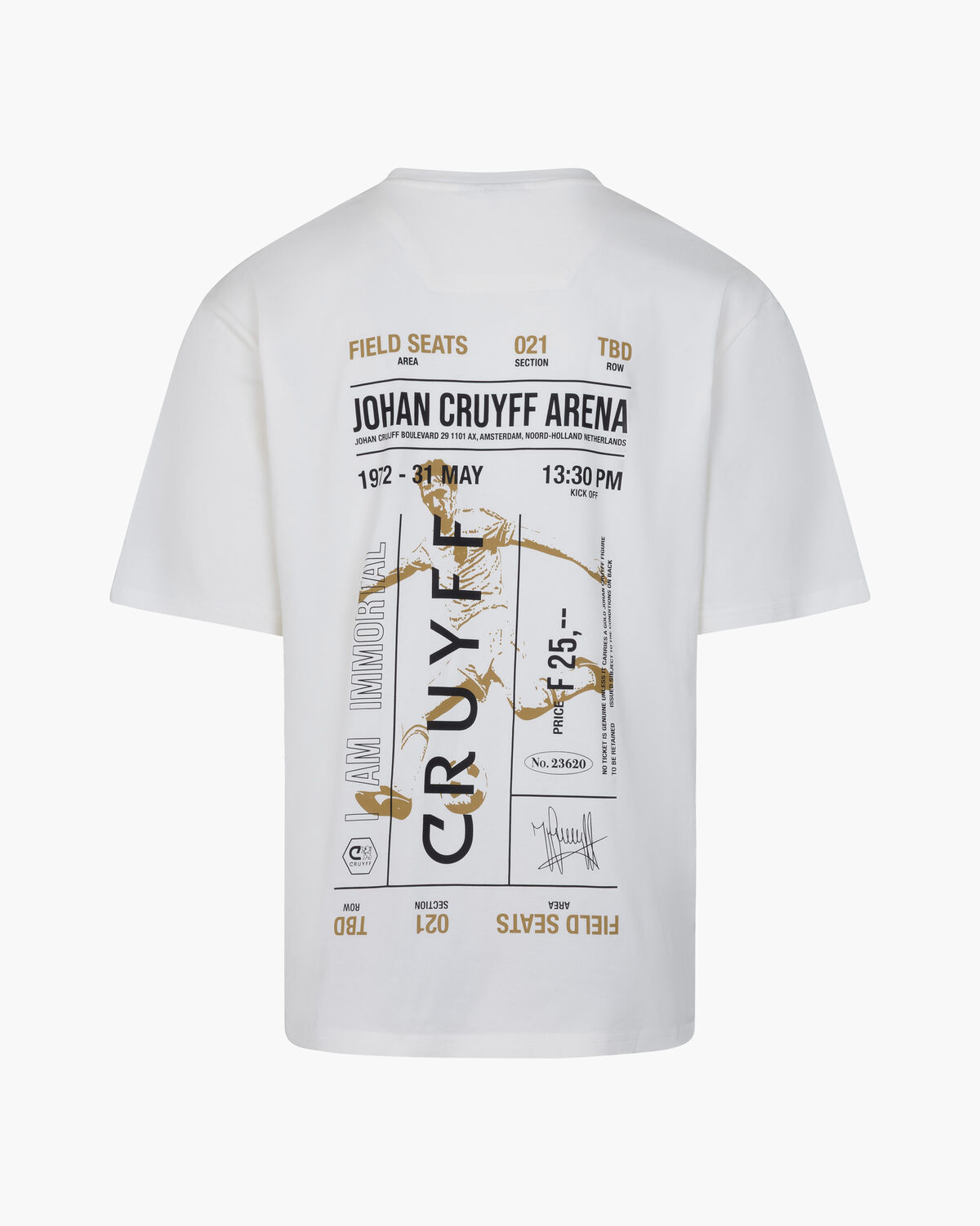 Icon League Ticket Tee, White/Orange, hi-res
