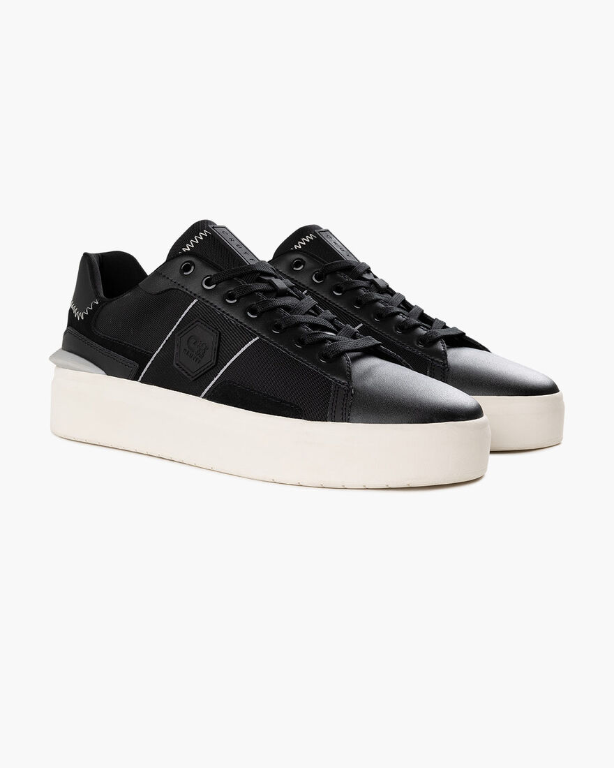 Charco - Nylon Canvas/Soft Leather, Black, hi-res