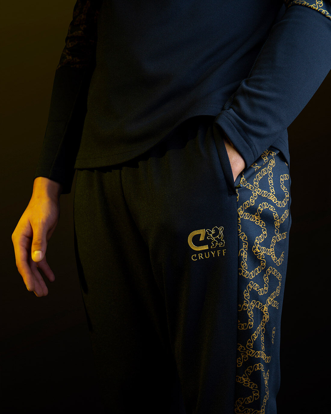 Cr7 gold cheap tracksuit