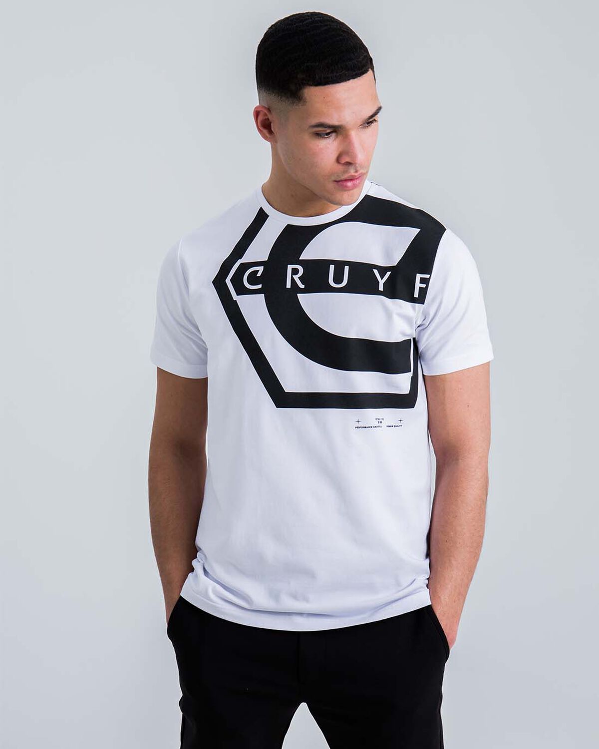 Saul T-shirt, White/Black, hi-res