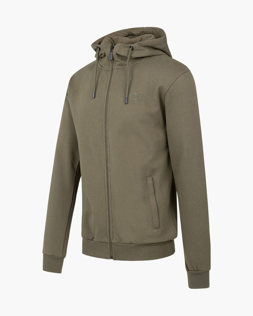 Hernandez Zip Thru Hood, Green, hi-res