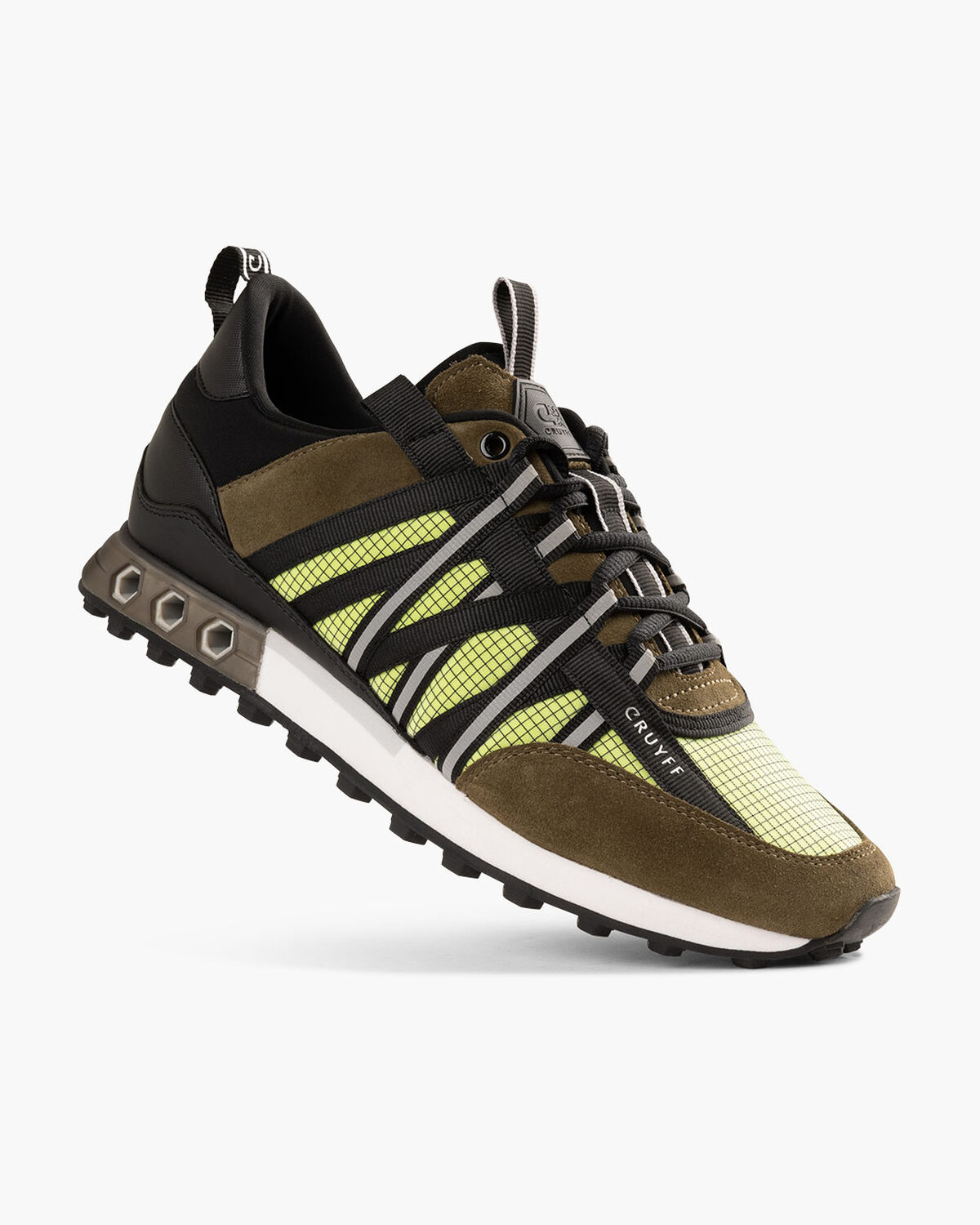 Fearia Hex - Grid Ripstop/Suede, Green/Orange, hi-res