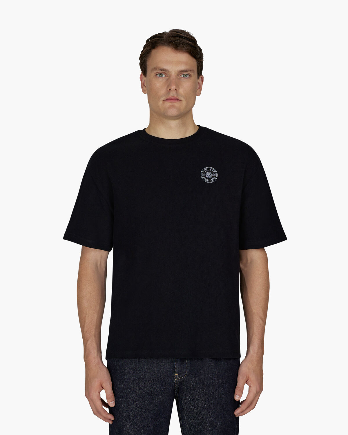 Retro Badge Tee, Black, hi-res