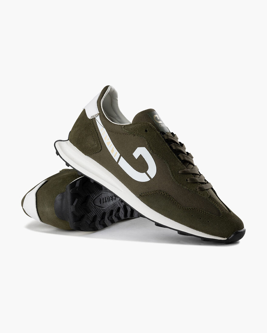 Londra Walk - Suede/Nylon, Dark green, hi-res