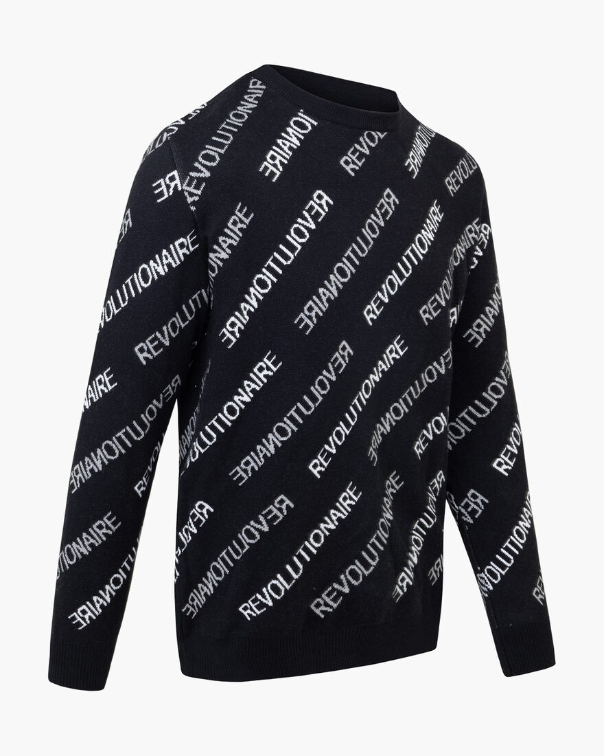 Revolucion Jumper- 100% Cotton, Black, hi-res