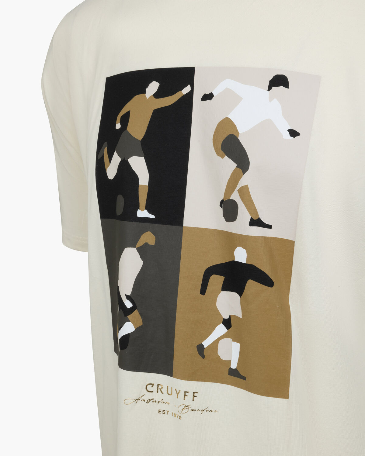 Cruyff Turn Tee, White/Orange, hi-res