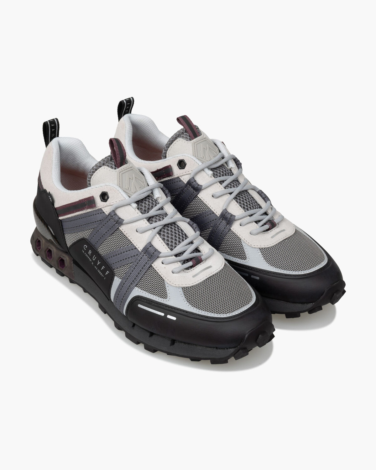 Interlace Hex-Tech // Montserr, Grey/Red, hi-res