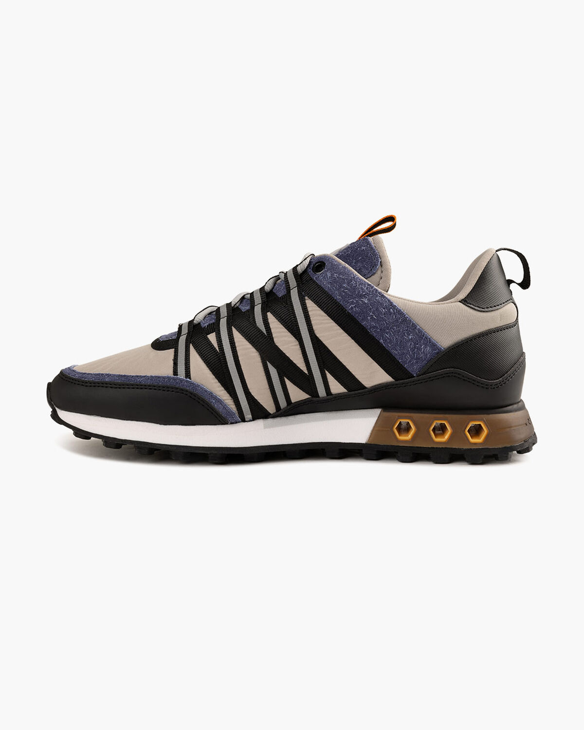Fearia Hex - Crepe Nylon/Hairy Suede, Grey/Blue, hi-res