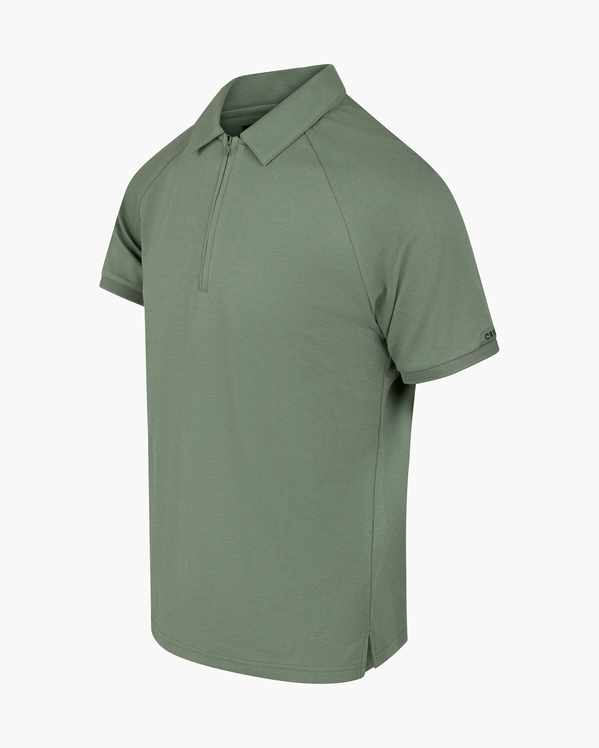 Twill Polo, Grey/Green, hi-res