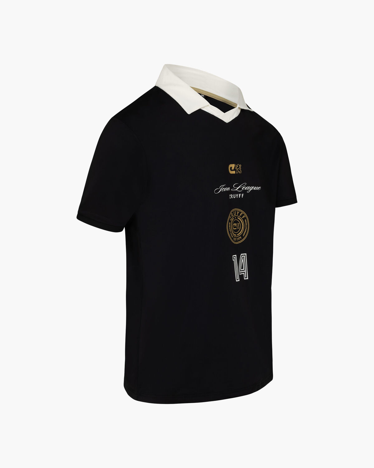 Icon League Soccer Polo, Black/Gold, hi-res