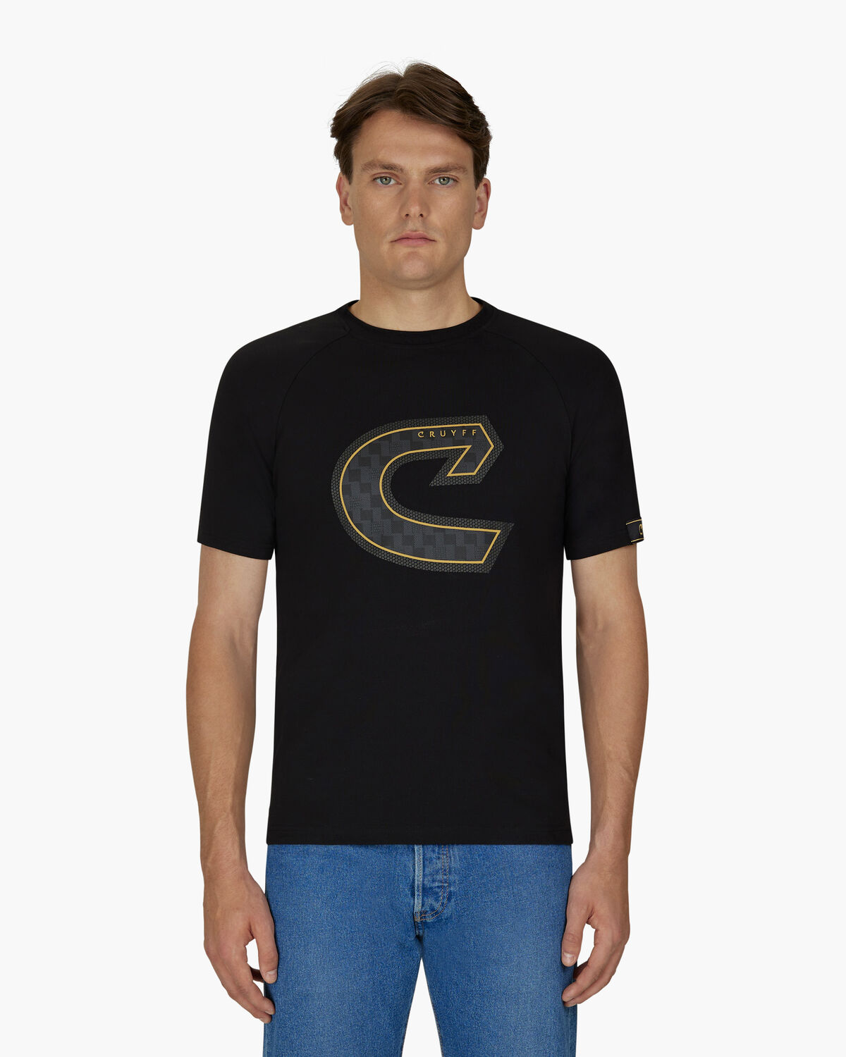 C-Tee, Black/Gold, hi-res
