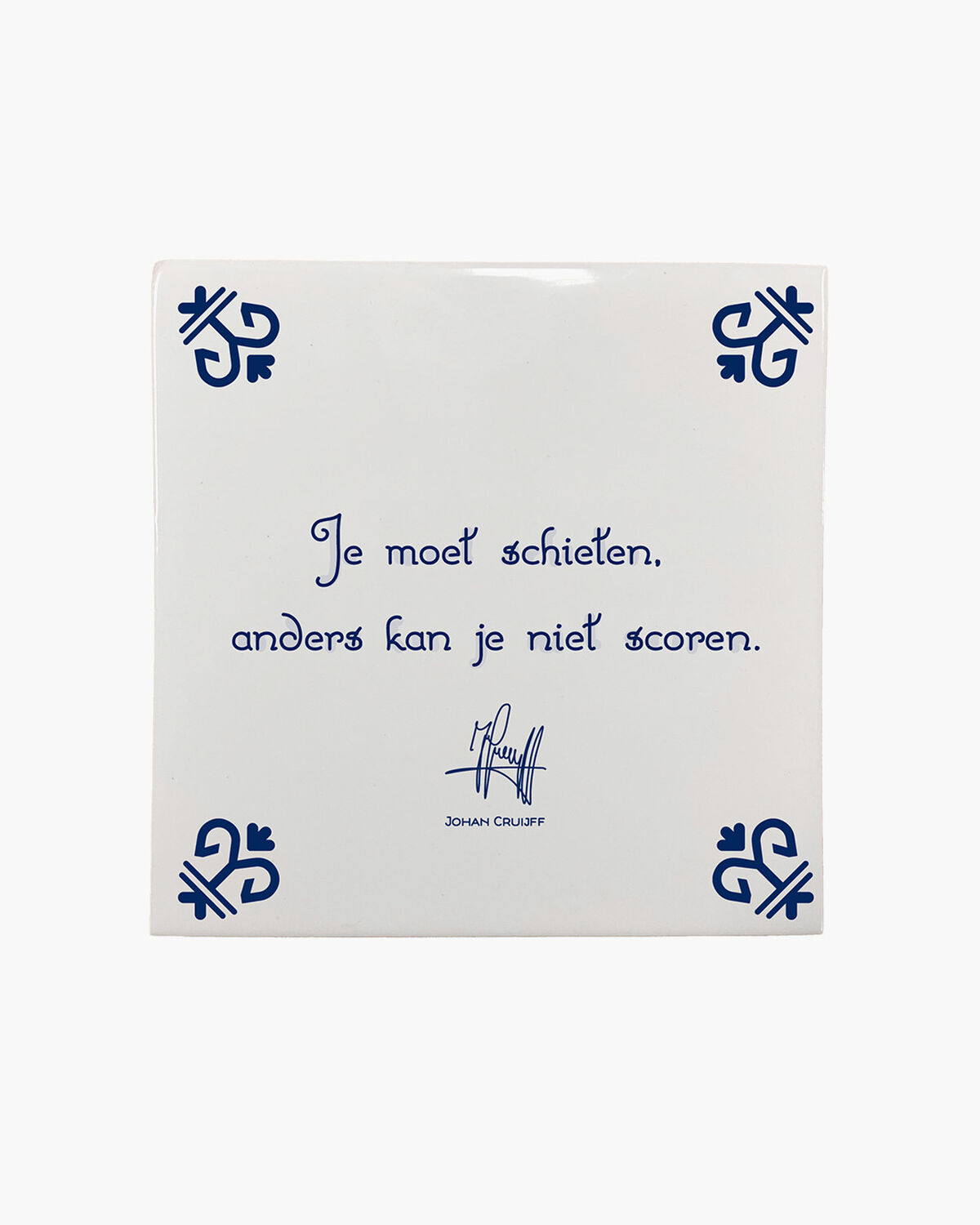 Je moet schieten, anders kan je niet scoren , White, hi-res