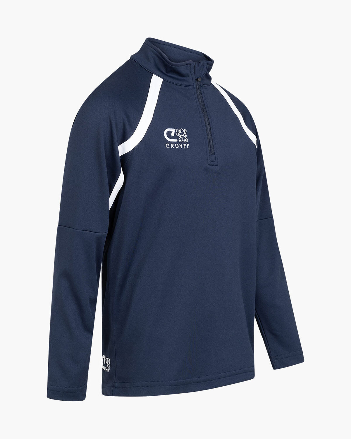 Cruyff Tech Turn Half Zip Juni, Navy/White, hi-res