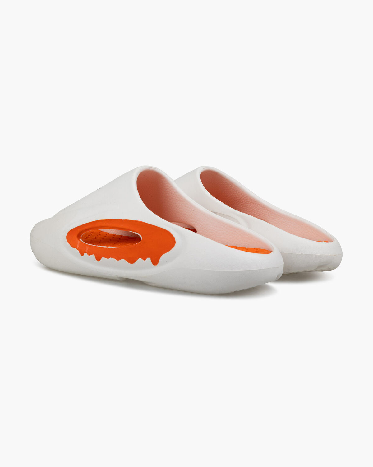 Recovery Hex-Tech slide, White/Orange, hi-res