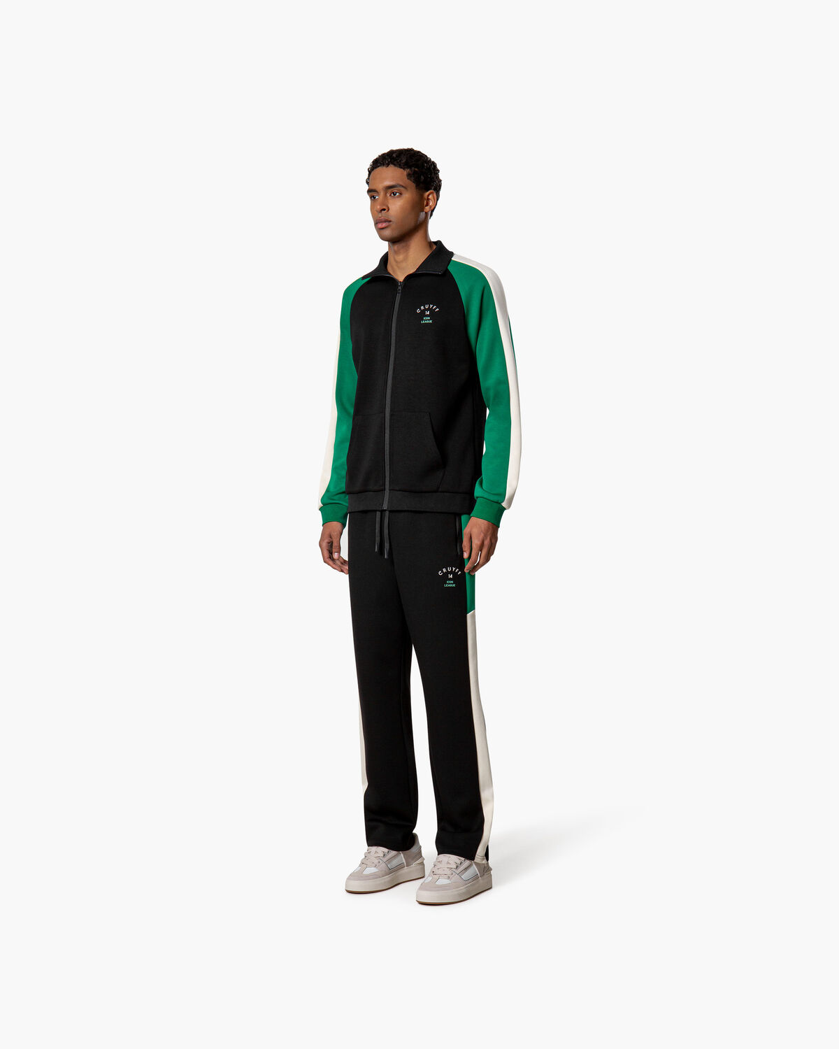 League 14 Tracktop, Black/Green, hi-res