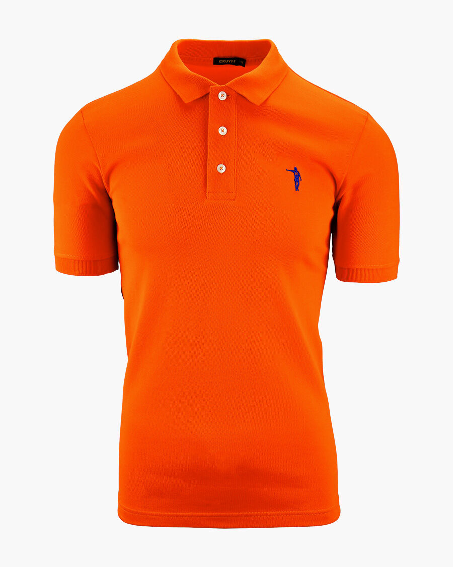 Polo orange shop fluo homme