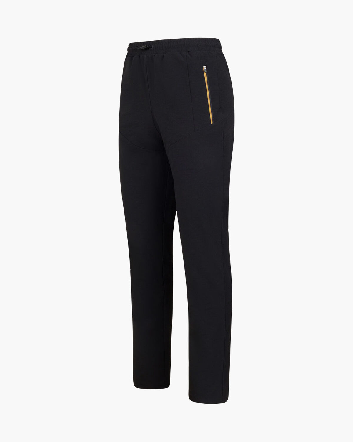 Ripstop Fleece Trackpants, Black/Gold, hi-res