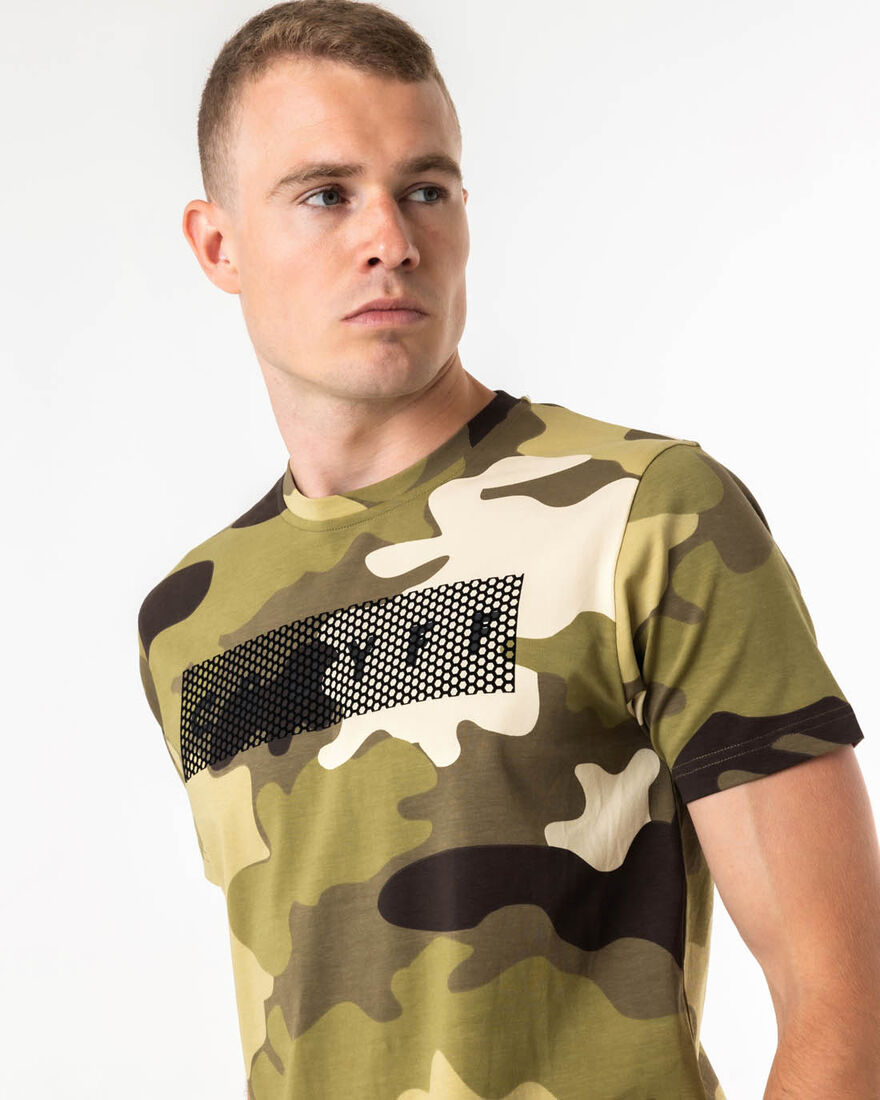 Camo Tee - 95% Cotton / 5% Elastane, Army green, hi-res
