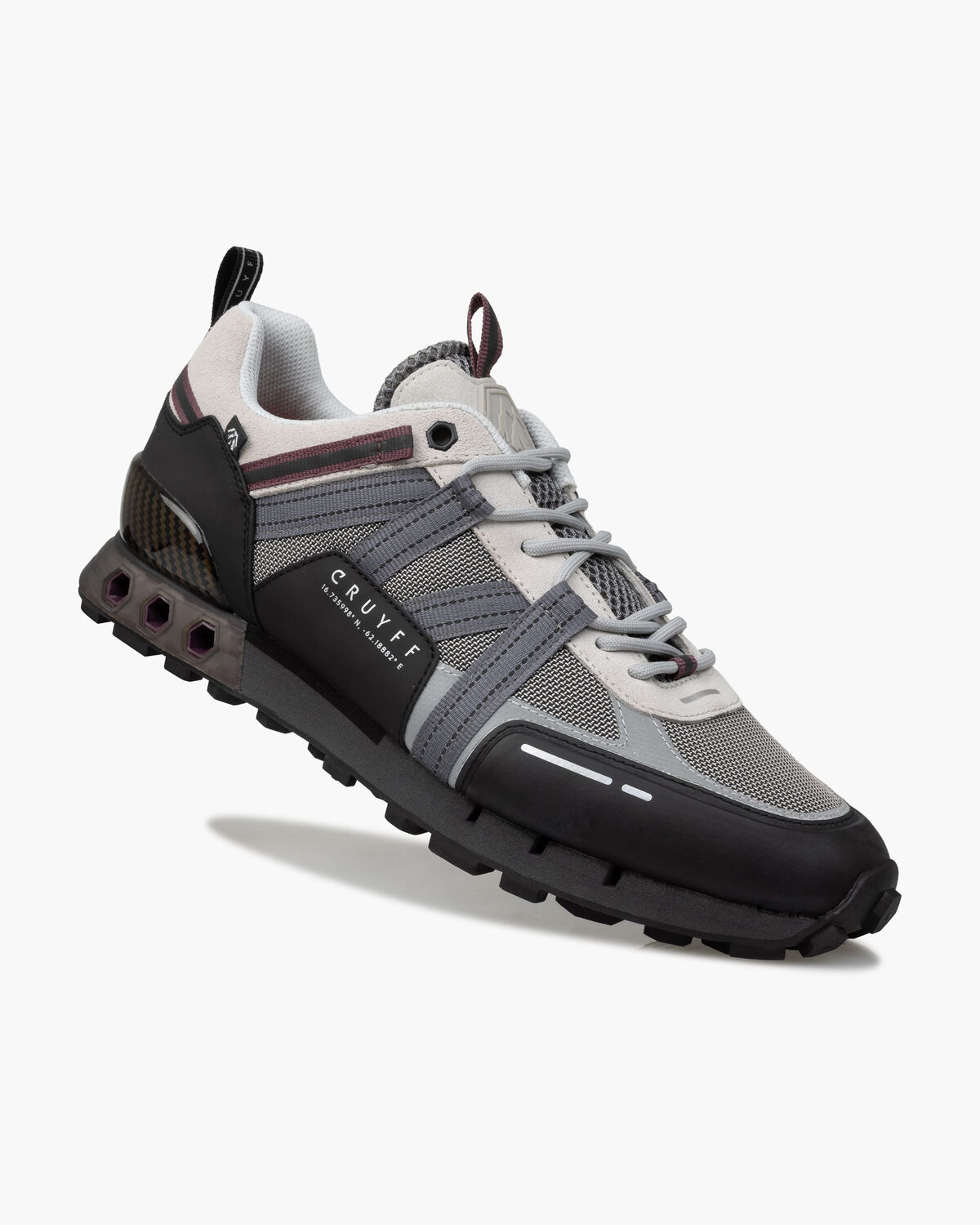 Interlace Hex-Tech // Montserr, Grey/Red, hi-res