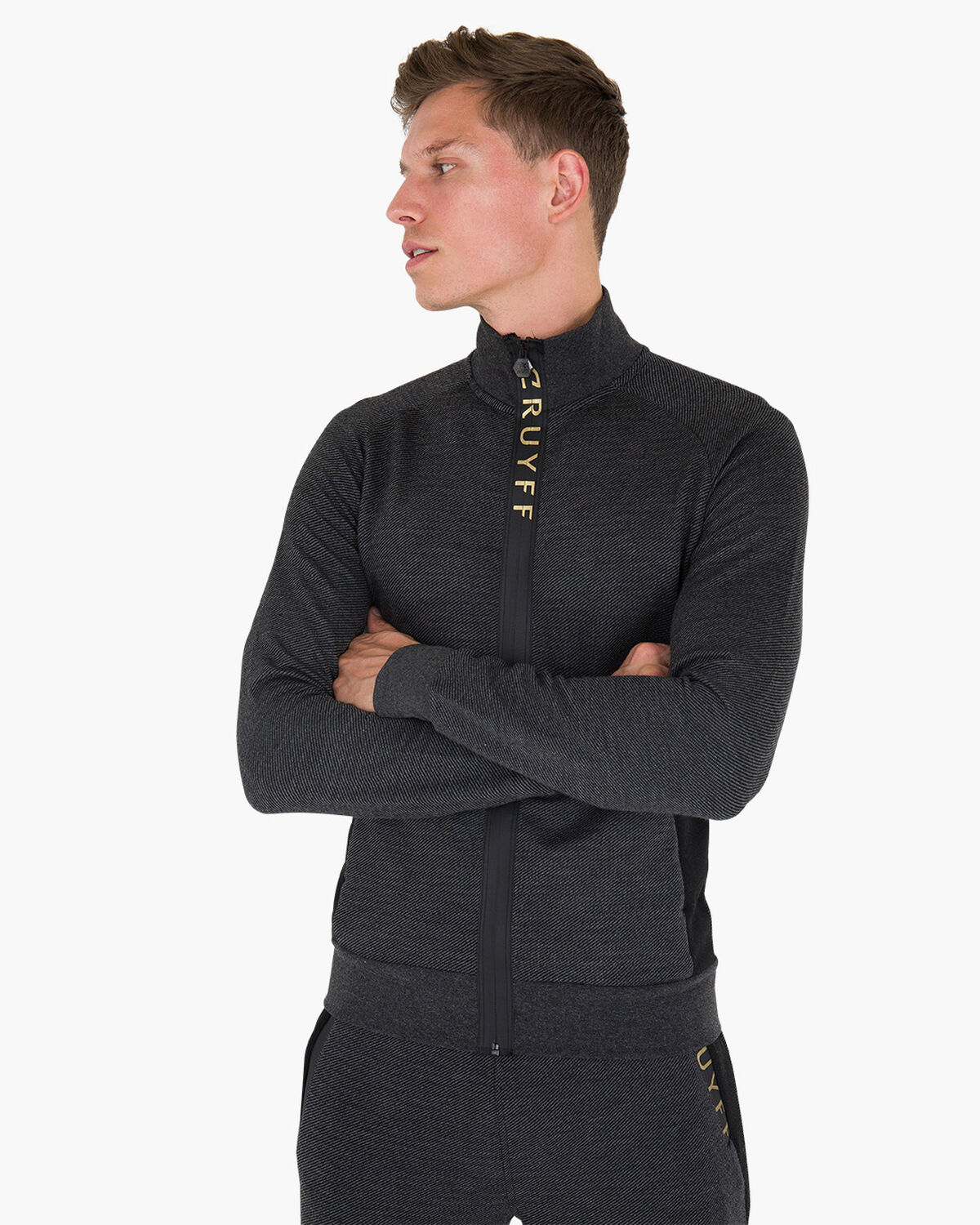 Emilio Track Top, Black, hi-res