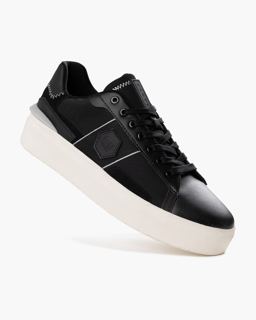 Charco - Nylon Canvas/Soft Leather, Black, hi-res